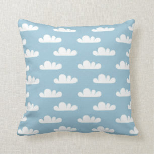 Blaues Wolken-Muster-Kissen Kissen