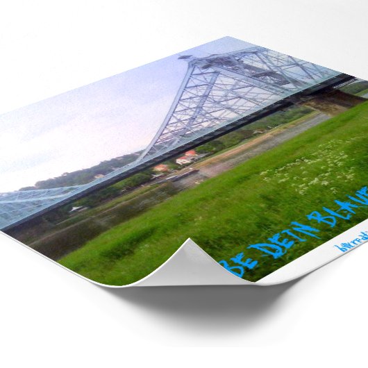 Blaues Wunder Dresden Poster (Ecke)