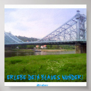 Blaues Wunder Dresden Poster