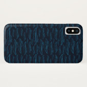Blaues Yacht-Muster Case-Mate iPhone Hülle (Rückseite (Horizontal))