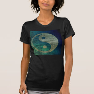 Blaues Yin Yang T-Shirt