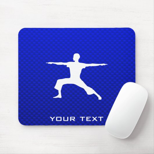 Blaues Yoga Mousepad (Mit Mouse)