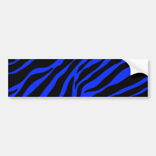 blaues Zebra Autoaufkleber
