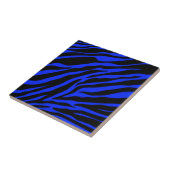blaues Zebra Fliese (Seite)