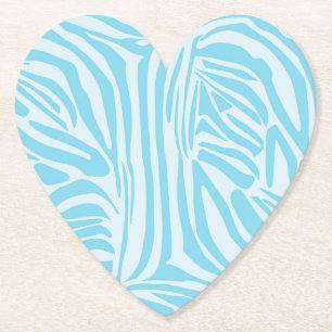 Blaues Zebra-Muster Untersetzer