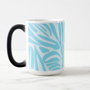Blaues Zebra-Muster Verwandlungstasse