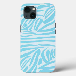 Blaues Zebramuster Case-Mate iPhone Hülle