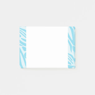 Blaues Zebramuster Post-it Klebezettel