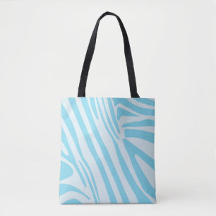 Blaues Zebramuster Tasche