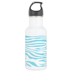Blaues Zebrastreifenmuster Edelstahlflasche