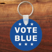 Blaues Zeichen wählen Schlüsselanhänger (Rückseite)