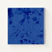 Blaues Zeichn-Journal Notizblock (Rückseite)