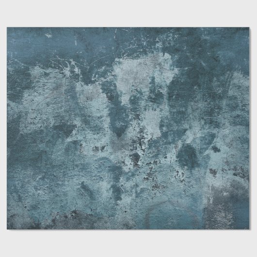 blaues Zementpapier Geschenkpapier (Flach)