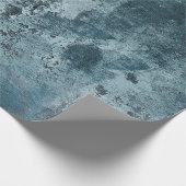 blaues Zementpapier Geschenkpapier (Ecke)