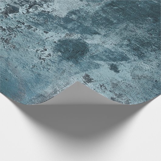 blaues Zementpapier Geschenkpapier (Ecke)