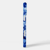 Blaues, zerkleinertes Papierfoto Case-Mate iPhone Hülle (Rückseite / Rechts)