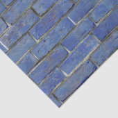 Blaues Ziegelstein-Muster Seidenpapier (Ausschnitt)