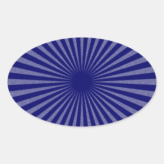 Blaues Ziel: Ovaler Aufkleber (Vorderseite)