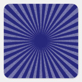 Blaues Ziel: Quadratischer Aufkleber (Vorderseite)