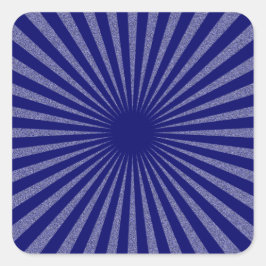 Blaues Ziel: Quadratischer Aufkleber