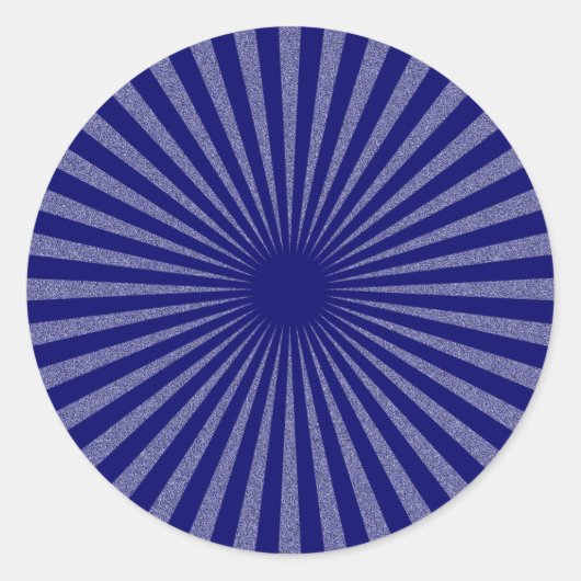 Blaues Ziel: Runder Aufkleber (Vorderseite)