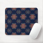 blaues Ziermuster Mousepad (Mit Mouse)