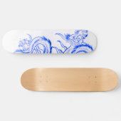 Blaues Zircon-Drache-Teil 1 Skateboard (Horizontal)