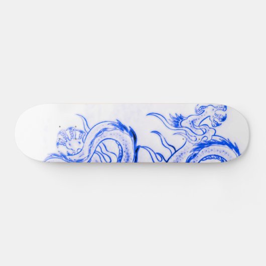 Blaues Zircon-Drache-Teil 1 Skateboard (Horizontal)