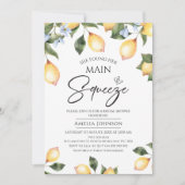 Blaues Zitronengras, Hauptpresse Brautparty Einladung (Vorderseite)