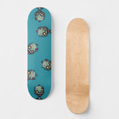 Blaues Zombie-Motiv Skateboard (Vorderseite)