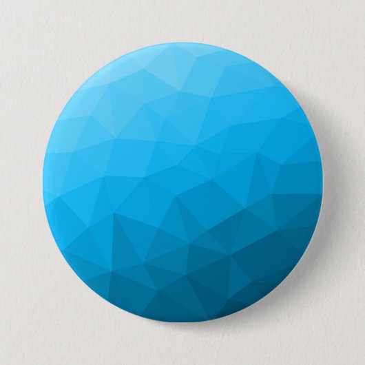 Blaues zyangradientengeometrisches Messprofil Drei Button (Vorderseite)