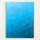 Blaues zyangradientengeometrisches Messprofil Drei Planer (Vorderseite)