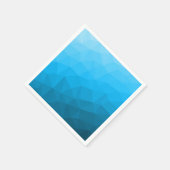 Blaues zyangradientengeometrisches Messprofil Drei Serviette (Ecke)