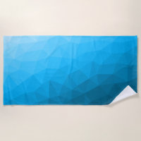 Blaues zyangradientengeometrisches Messprofil Drei