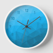 Blaues zyangradientengeometrisches Messprofil Drei Uhr (Vorderseite)