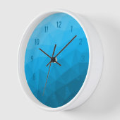 Blaues zyangradientengeometrisches Messprofil Drei Uhr (Winkel)