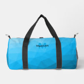 Blaues zyangradientengeometrisches Monogramm Duffle Bag (Vorderseite)