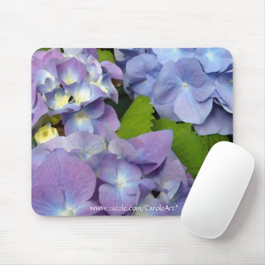Blaueste blaue Hydrangeas Mousepad (Mit Mouse)