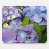Blaueste blaue Hydrangeas Mousepad (Vorne)