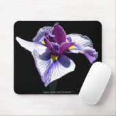 Blaueste lila Iris Mousepad (Mit Mouse)