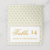 Blauevögel Hochzeit Platzkarte (Außenseite Aufgefaltet)