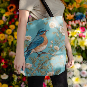 Blauevogel William Morris Inspiriert Türkis Tasche