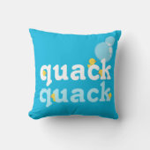 Blaufarben-Gummihaube Doppelseitig Kissen (Vorderseite)