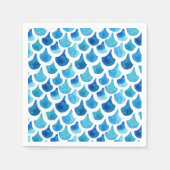 Blaufarben-Muster Serviette (Vorderseite)