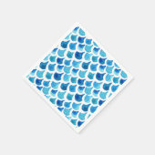 Blaufarben-Muster Serviette (Ecke)