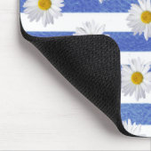 Blaufarben-Streifen Mousepad (Ecke)