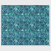 Blaufarbenabstraktion Geschenkpapier (Flach)