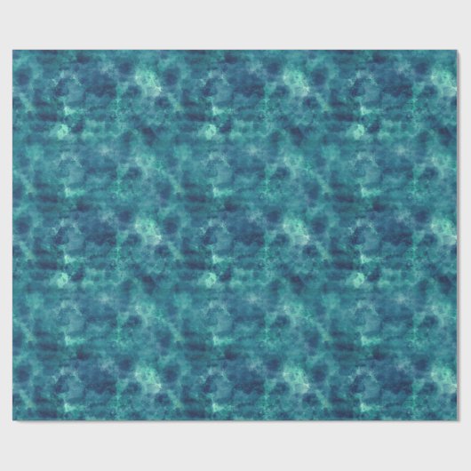 Blaufarbenabstraktion Geschenkpapier (Flach)