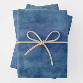 Blaufarbenabstraktion Geschenkpapier Set (Beispiel)