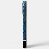 Blaufarbene, lebendige Schlangenhaut Case-Mate iPhone Hülle (Rückseite / Links)